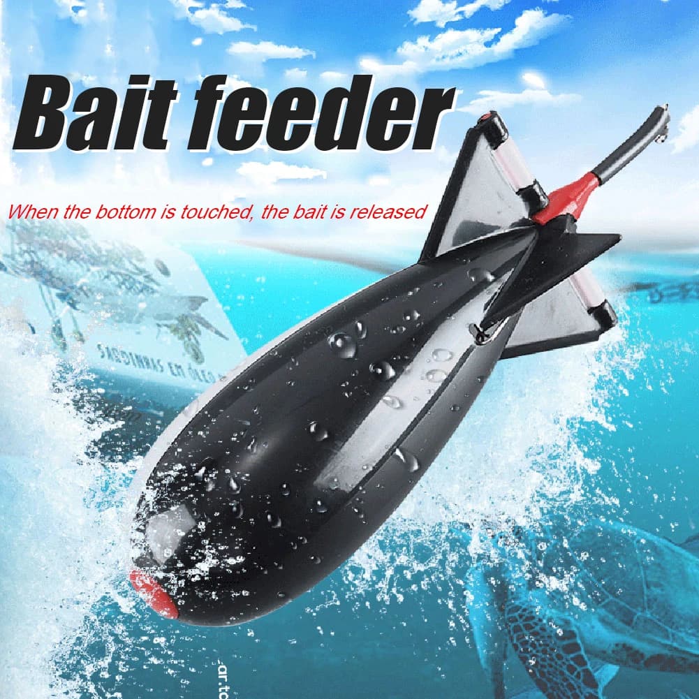3-10pcs Carp Fishing Rocket Feeder Spod Bomb Float Lure Bait Holder Container Spomb Pellet Feeders Position Fishing Accessories