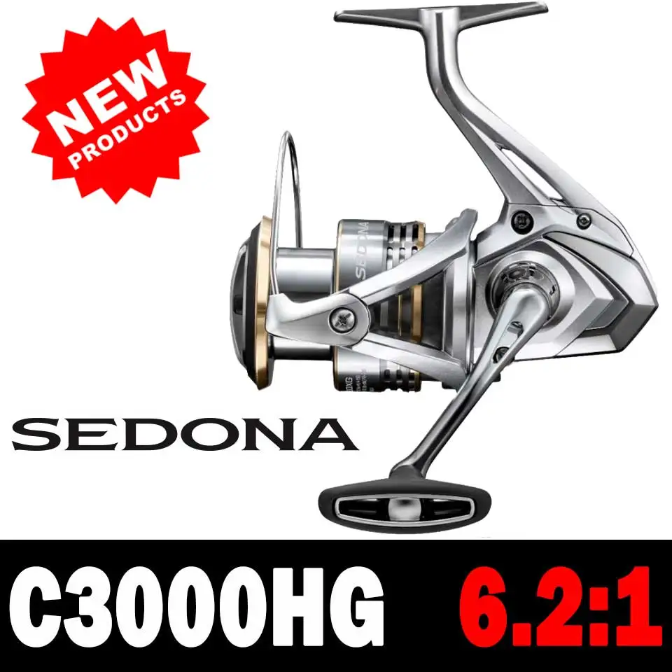 2023 SHIMANO SEDONA Spinning Fishing Reels 5.0:1/6.2:1/4.7:1 Ratio 3+1BB HAGANE GEAR 3-11KG Power 1000-C5000XG