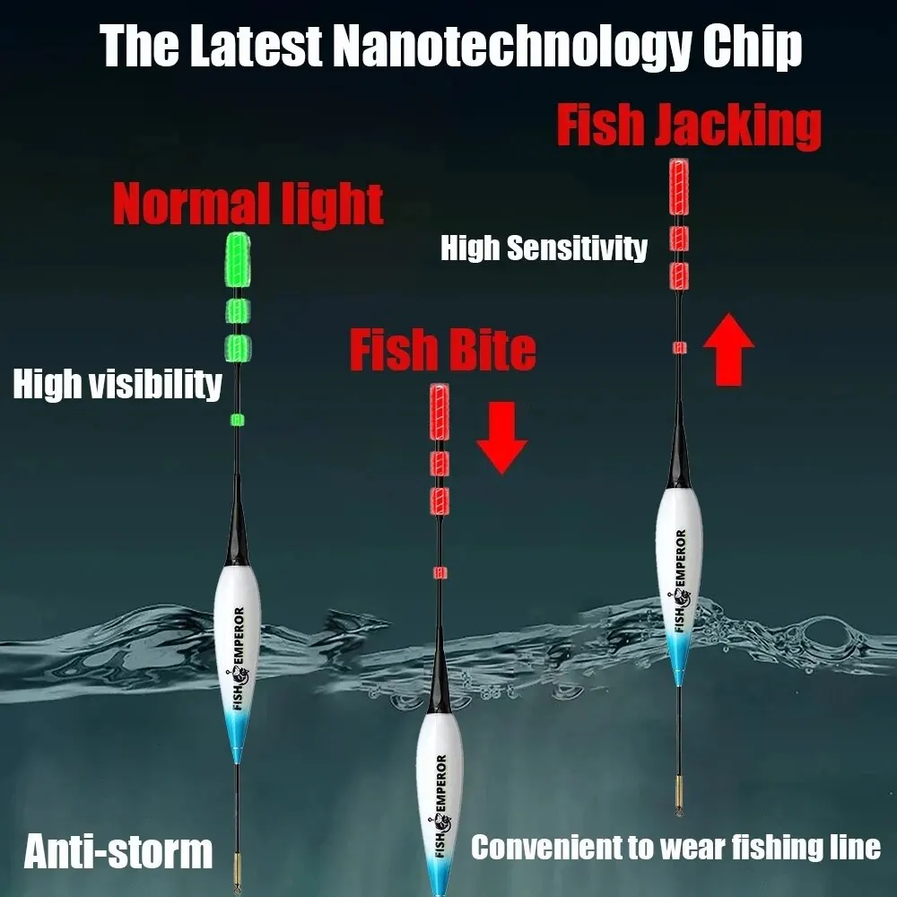 Fishing Smart Electronic Float Gravity Sensor Led 2g 5g 7g 10g Great Buoyancy 2024 Pose Bobbers With CR425 Battery Glow Stick