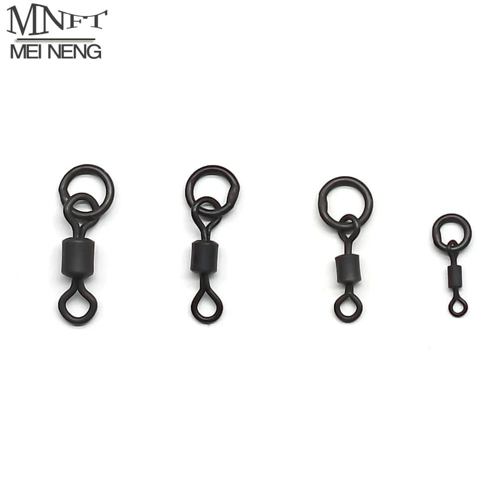 MNFT 40Pcs Quick Change Flexi Ring Swivel Rig Making Terminal Tackle Carp Fishing Accessories