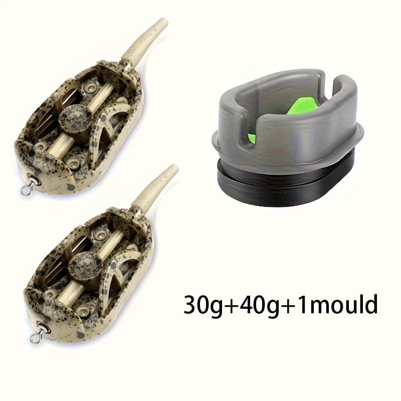 20g/30g/40g/50g/60g method feeder, fishing inline feeder, carp fishing feeder device kit feeder