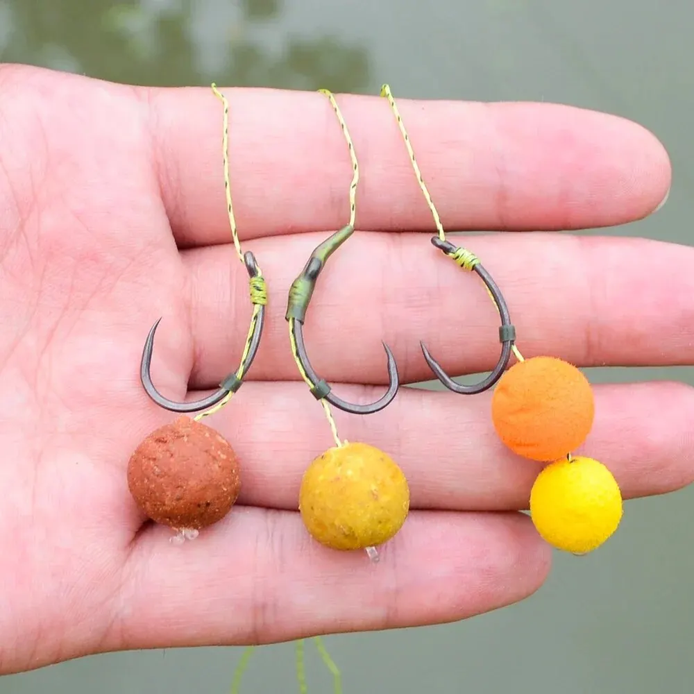 Hirisi 50pcs Coating High Carbon Stainless Steel Barbless Hooks 8012 Fishing Hook Fishing Tool Accessories