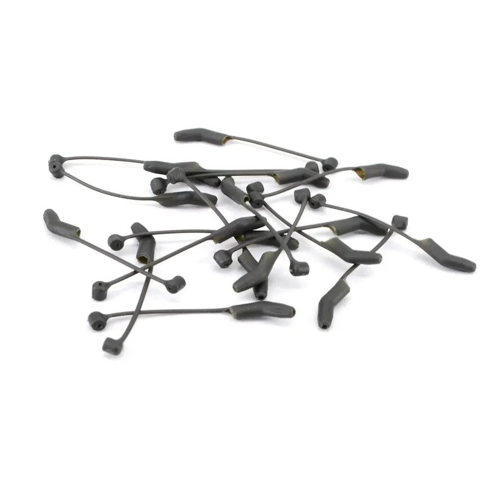 Hirisi 20Pcs Carp Fishing Accessories Hook Sleeves Ready D-rig Aligner Hooks Anti Tangle Sleeves Pop Up Boilies Terminal Tackle