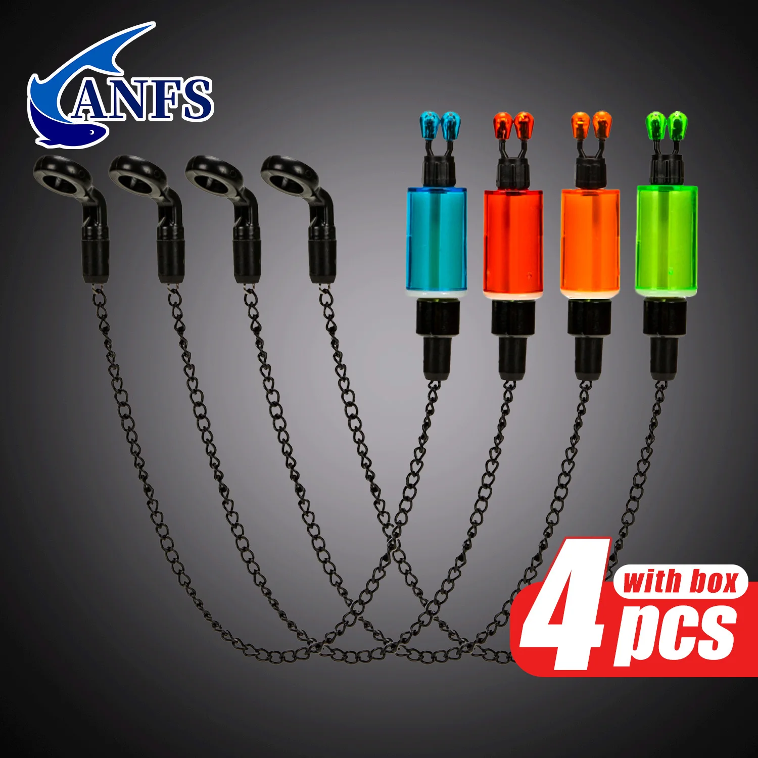 4pcs Carp Fishing Swingers Set with Storage Box, Deal for Christmas &amp; Thanksgiving Fishing Alerts, Best for Christmas