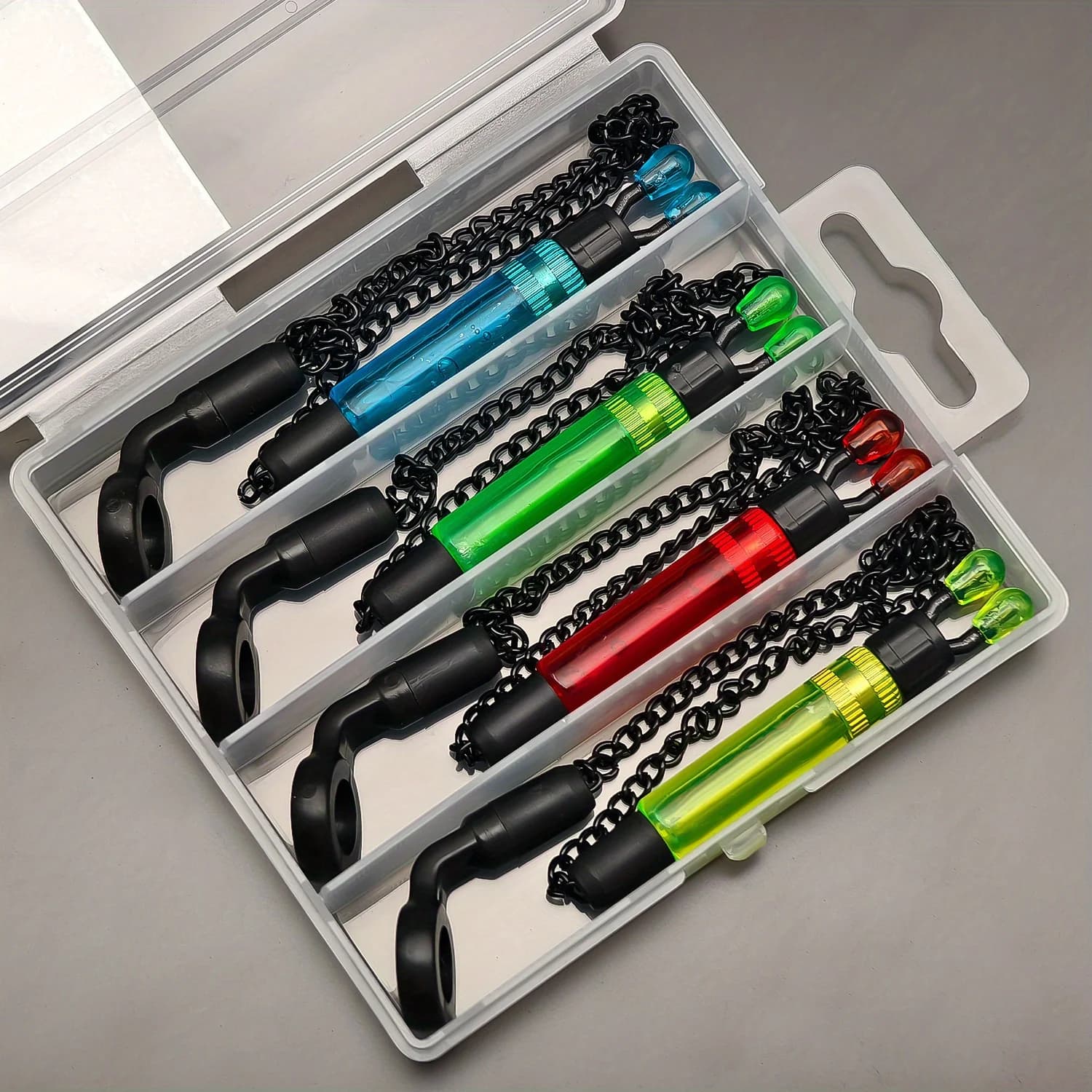 4pcs Carp Fishing Swingers Bobbins with Box for Fishing Alarm Indicator, Best for Christmas, Perfect for Thanksgiving