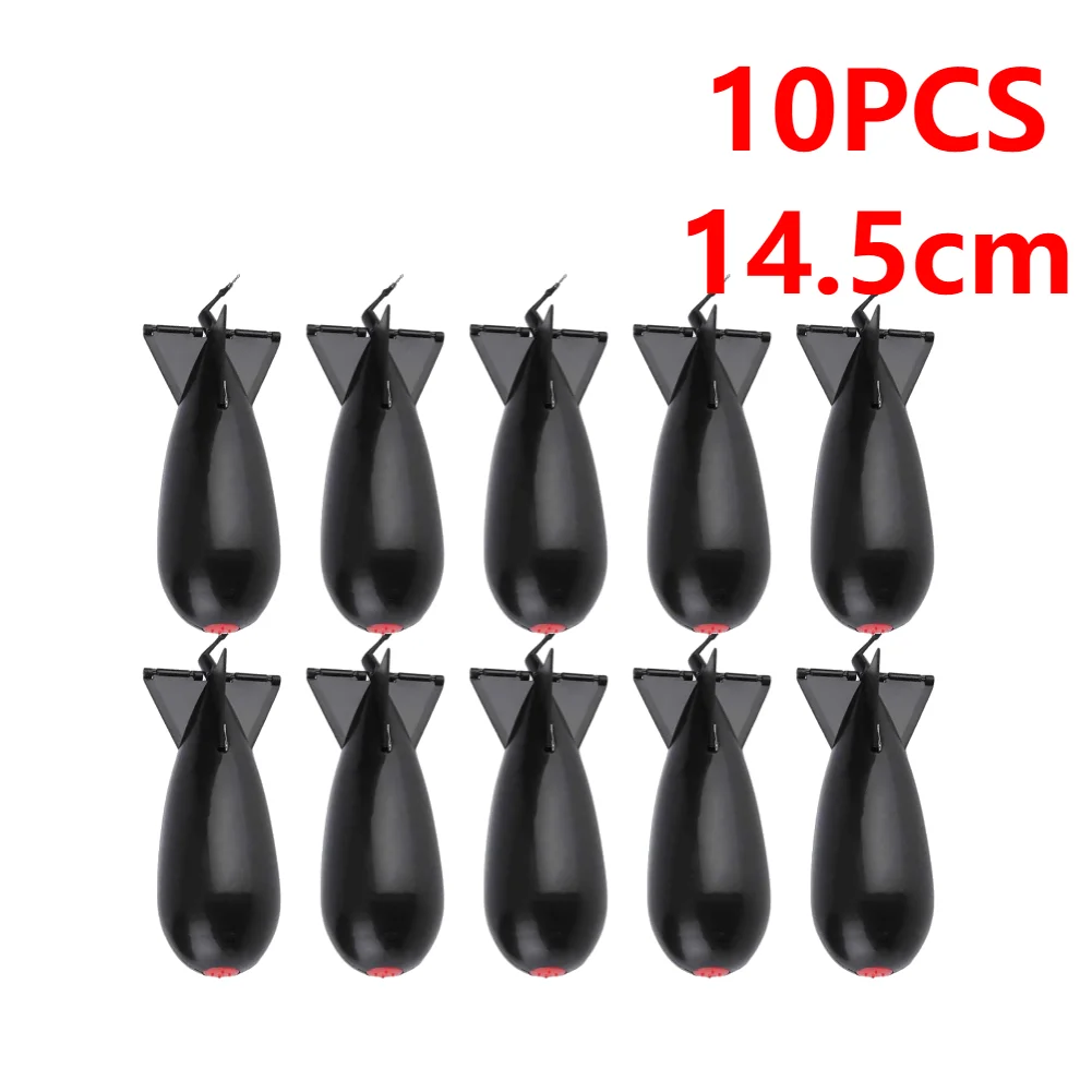 3-10pcs Carp Fishing Rocket Feeder Spod Bomb Float Lure Bait Holder Container Spomb Pellet Feeders Position Fishing Accessories