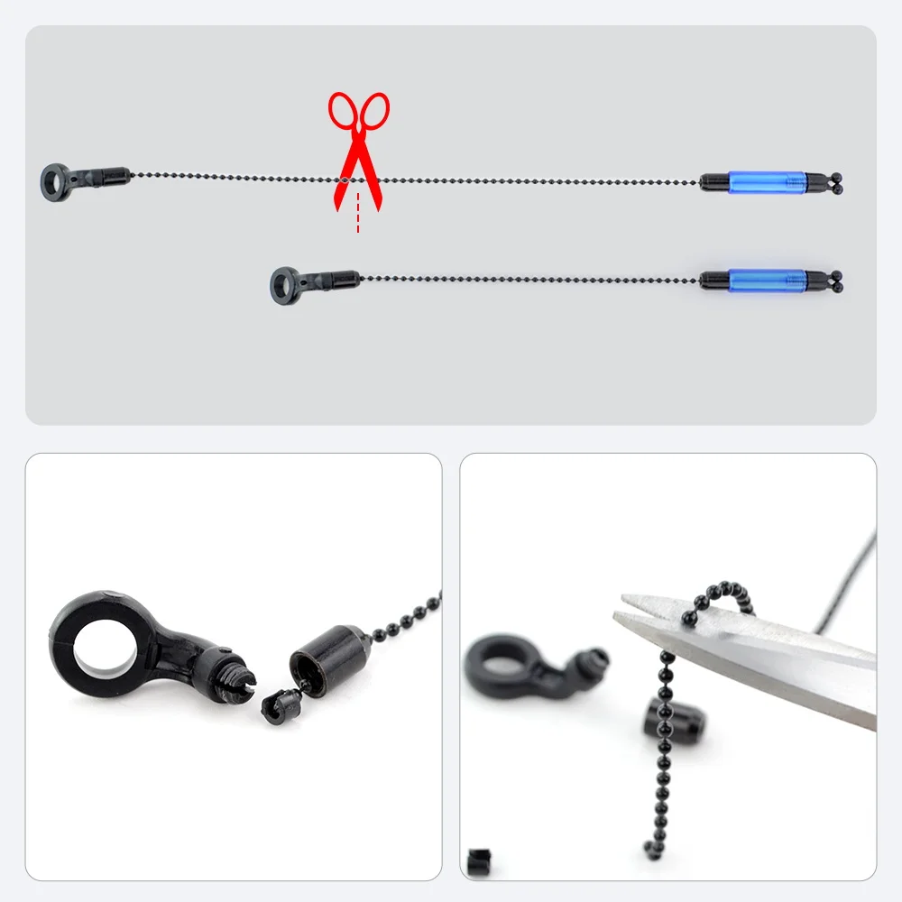 Hirisi 4Pcs Carp Fishing Swingers Bobbins for Fishing Alarm Indicator Bite Signal Alarm Fishing Accessories B2024