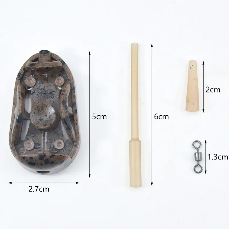 3pcs/6pcs Carp Fishing Method Feeders,20g/30g/40g/50g/60g Fishing Feeders with Quick Realease Mould,Carp Fishing Accessories