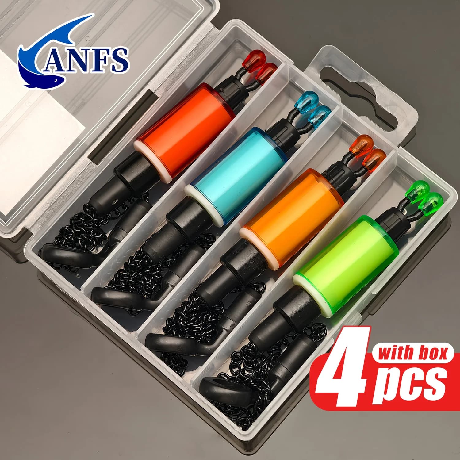4pcs Carp Fishing Swingers Set with Storage Box, Deal for Christmas &amp; Thanksgiving Fishing Alerts, Best for Christmas