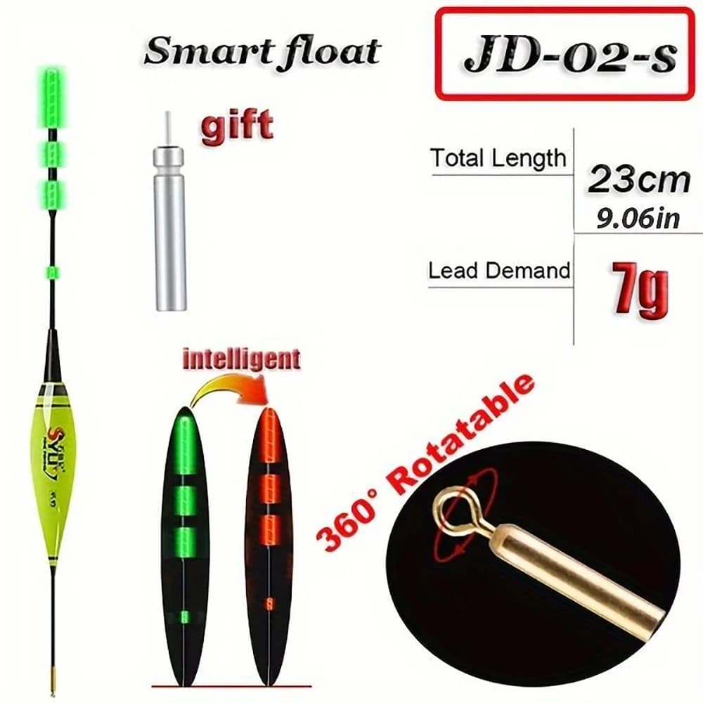 Fishing Smart Electronic Float Gravity Sensor Led 2g 5g 7g 10g Great Buoyancy 2024 Pose Bobbers With CR425 Battery Glow Stick