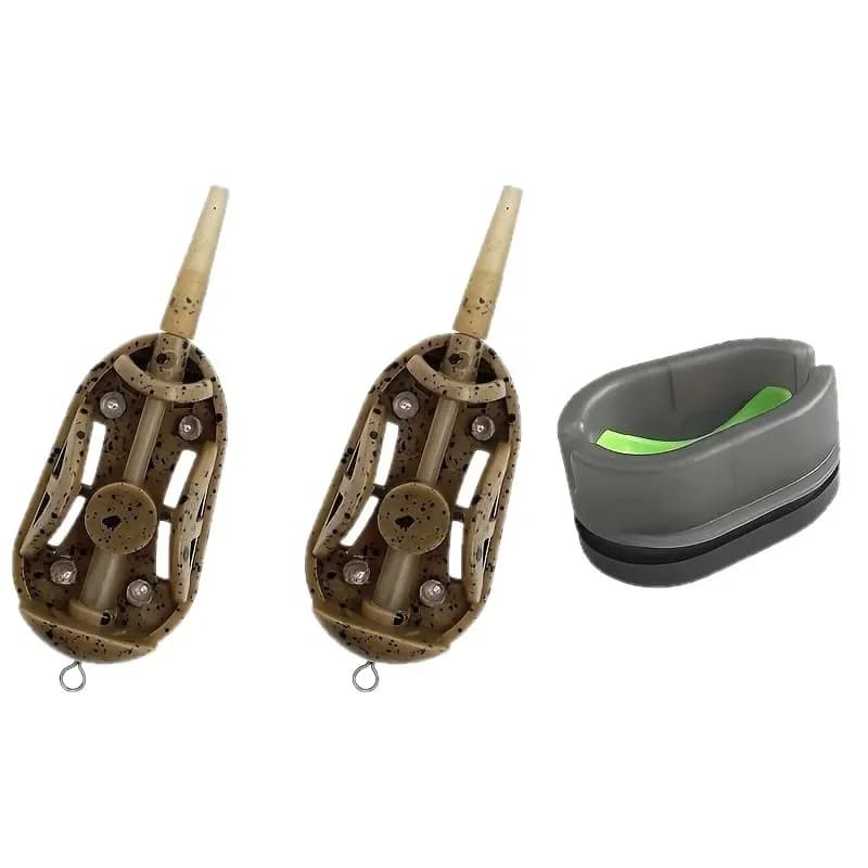 3pcs/6pcs Carp Fishing Method Feeders,20g/30g/40g/50g/60g Fishing Feeders with Quick Realease Mould,Carp Fishing Accessories