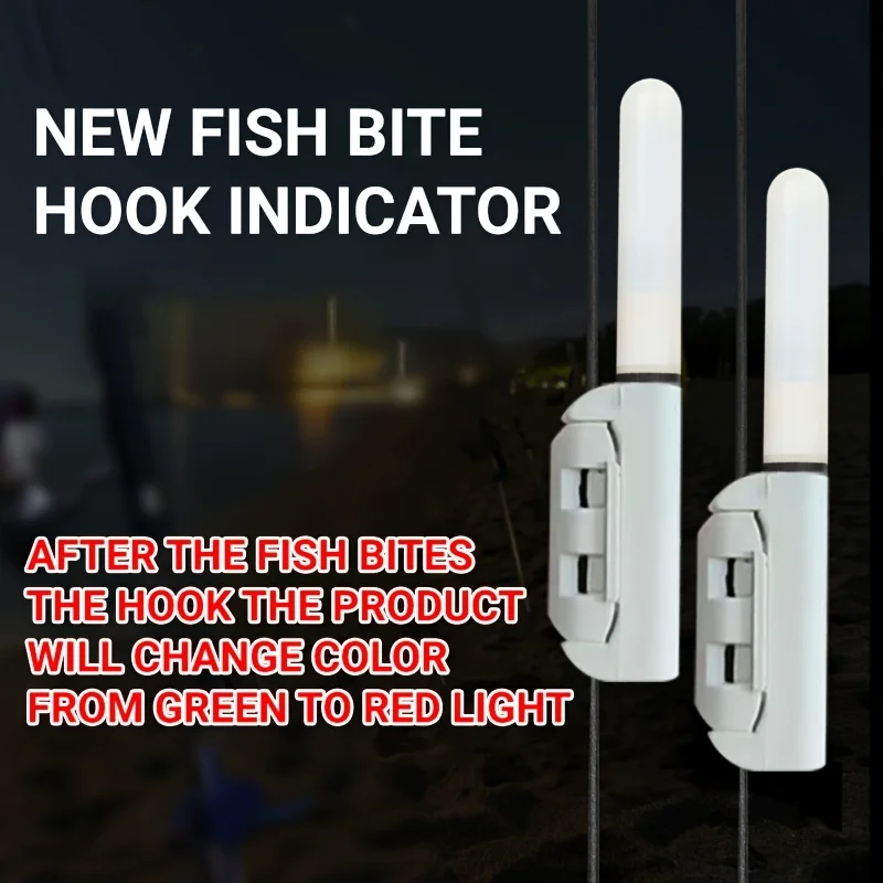 5pcs Fishing Bite Indicator, Color-Changing Rod Tip Light,Suitable for Sea Fishing, Fishing Accessories,Without Battery
