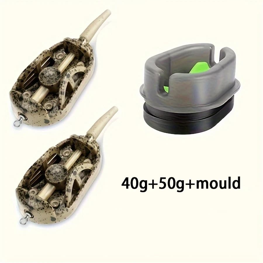 20g/30g/40g/50g/60g method feeder, fishing inline feeder, carp fishing feeder device kit feeder