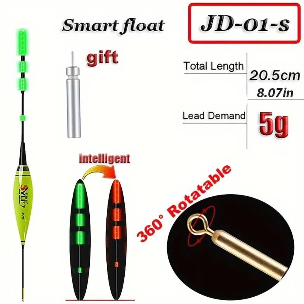 Fishing Smart Electronic Float Gravity Sensor Led 2g 5g 7g 10g Great Buoyancy 2024 Pose Bobbers With CR425 Battery Glow Stick