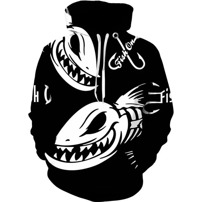 New 3D Print Carp Fishing Men's Hoodie Fashion Outdoor Camping Pullover Clothing Wild Fishing Enthusiast Sweatshirt Man Hoodies