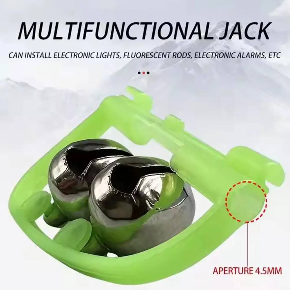 10Pcs Professional Fishing Bite Alarm Stainless Steel Spring Double Bell Design High Sensitivity Loud Alert Corrosion Resistant