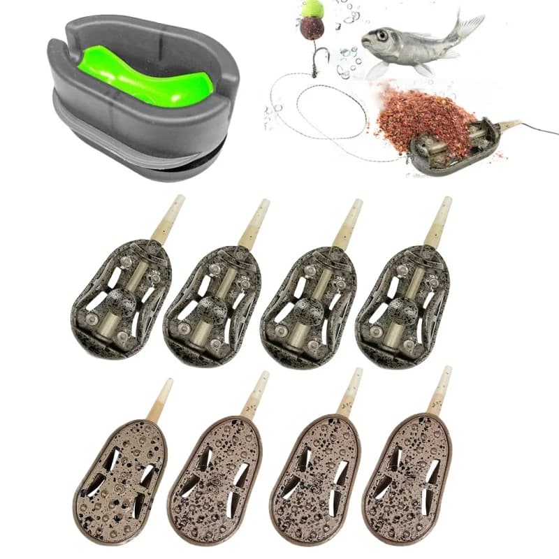 3pcs/6pcs Carp Fishing Method Feeders,20g/30g/40g/50g/60g Fishing Feeders with Quick Realease Mould,Carp Fishing Accessories